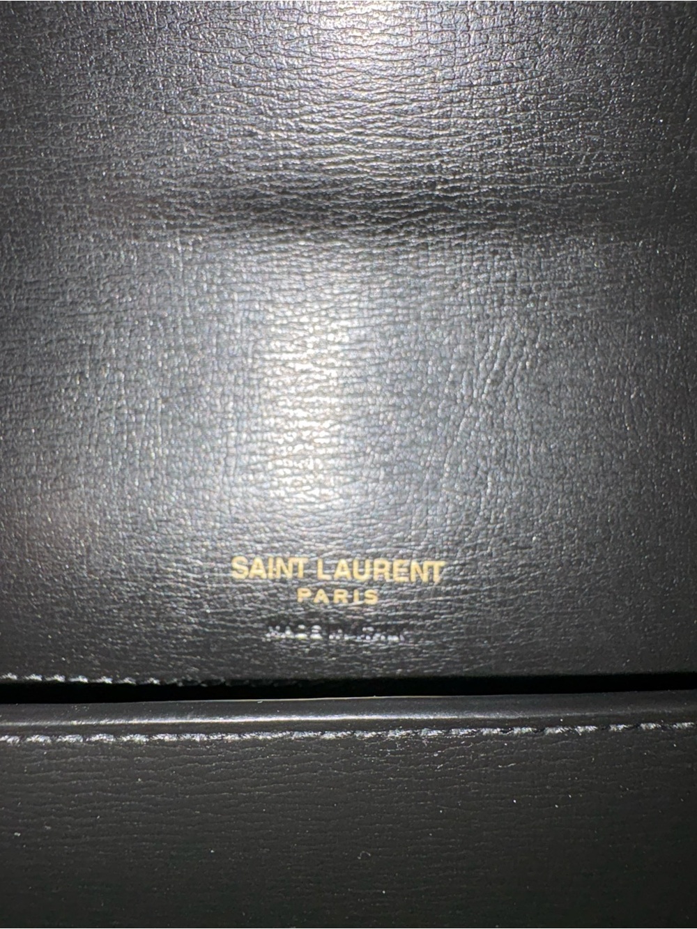 Saint Laurent Black Leather Cassandra phone bag BRAND NEW - Picture 4 of 7